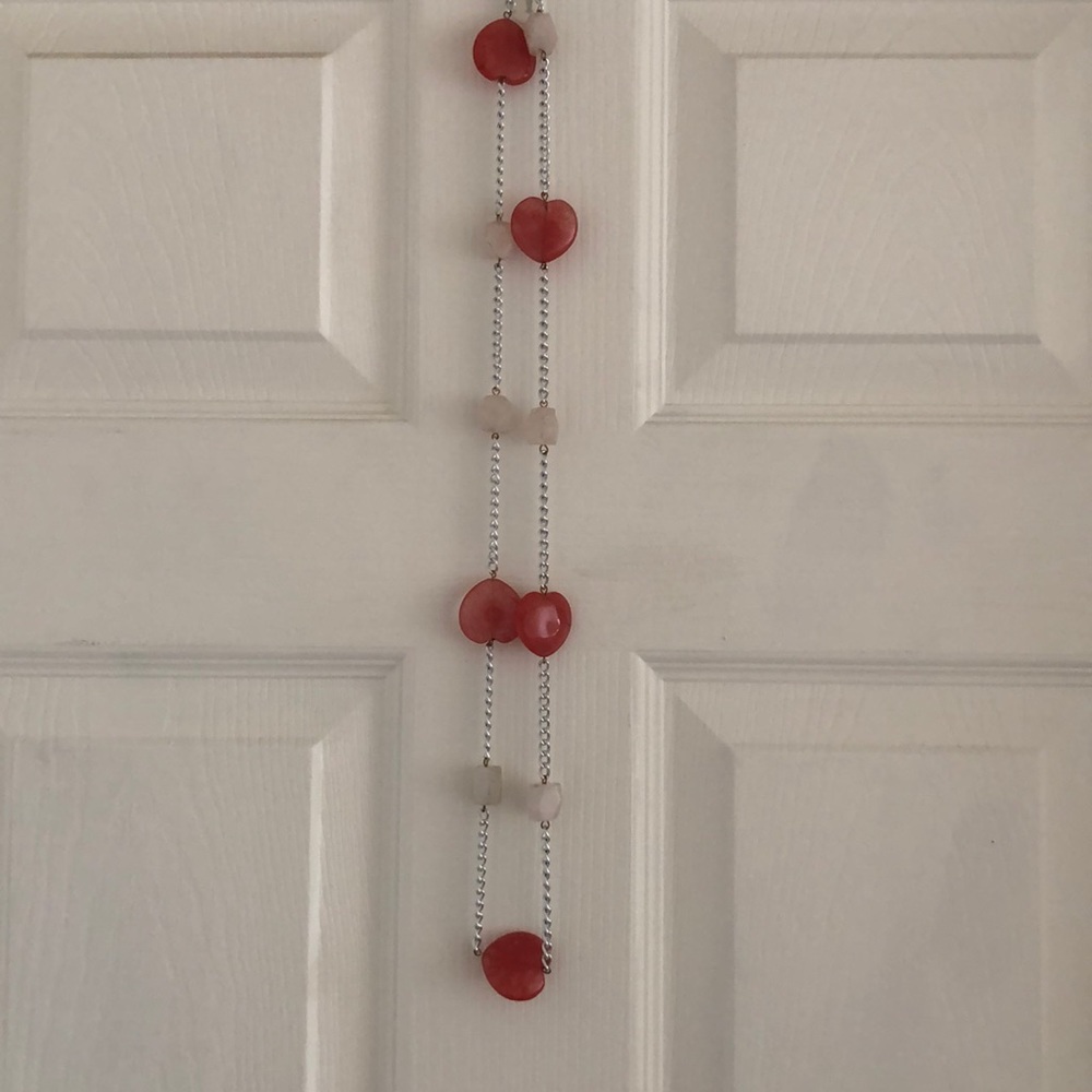 Pink Jade and Rose quartz necklace